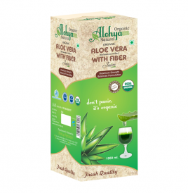 Organic Alohya Natural Aloe Vera With Fiber Juice  Box  1000 millilitre